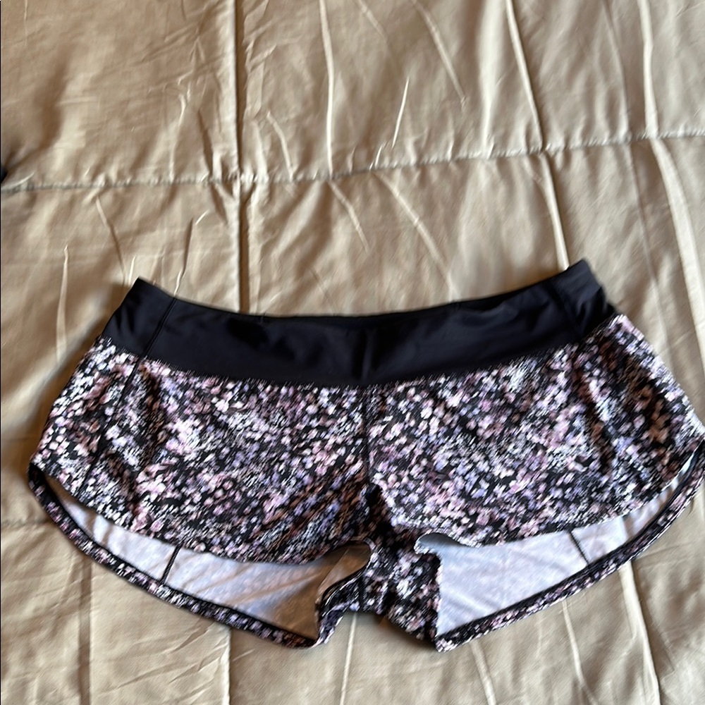 Lululemon Athletica Floral Athletic Shorts